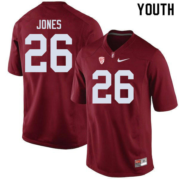 Youth #26 Brock Jones Stanford Cardinal College Football Jerseys Sale-Cardinal - Click Image to Close